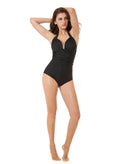 SEGMART One Piece Swimsuits for Women, Push up monokini swimsuits, Tummy Control Swimwear High Waist Bathing Suits, Black, I6825