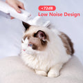 2-in-1 Handheld Pet Hair Vacuum & Grooming Brush, Low Noise Pet Vacuum for Shedding Grooming with Slicker Brush, Lightweight Pet Vacuum Cleaner for Cats Dogs Hair