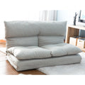 Floor Sofa Bed, Foldable Double Chaise Lounge Sofa Chair with Two Pillows, Adjustable Floor Couch and Sofa for Living Room and Bedroom, Lazy Sofa Floor Chair for Gaming, Sleeper and Reading, L2791