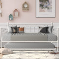 Daybed with Trundle Bed Twin Size, SEGMART Metal Trundle Bed Frame Twin Daybed Frame, Twin Daybed with Metal Slat Support, Daybed for Bedroom Guest Room, No Box Spring Needed, Black