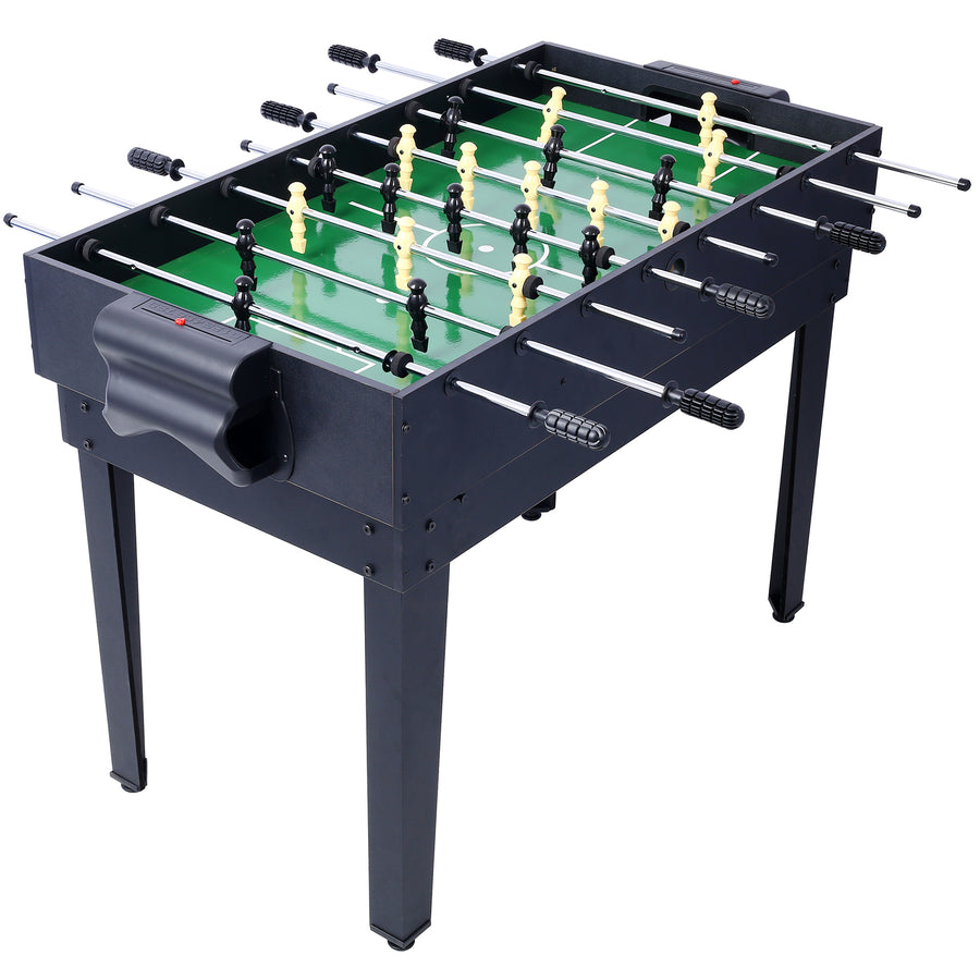 43'' 5-in-1 Multi Game Table for Adults Kids, SEGMART Upgraded Combination Game Table Set for Game Room, Home, Family, Pool Table with Basketball, Billiards, Ping Pong, Push Hockey, Foosball, Brown