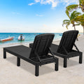 SEGMART Outdoor Lounge Chairs Set of 2, Adjustable Patio Chaise Lounges, Lounger Recliner for Poolside, Backyard, Porch, Quick Assembly, Easy Carrying, Waterproof, 330lb Capacity