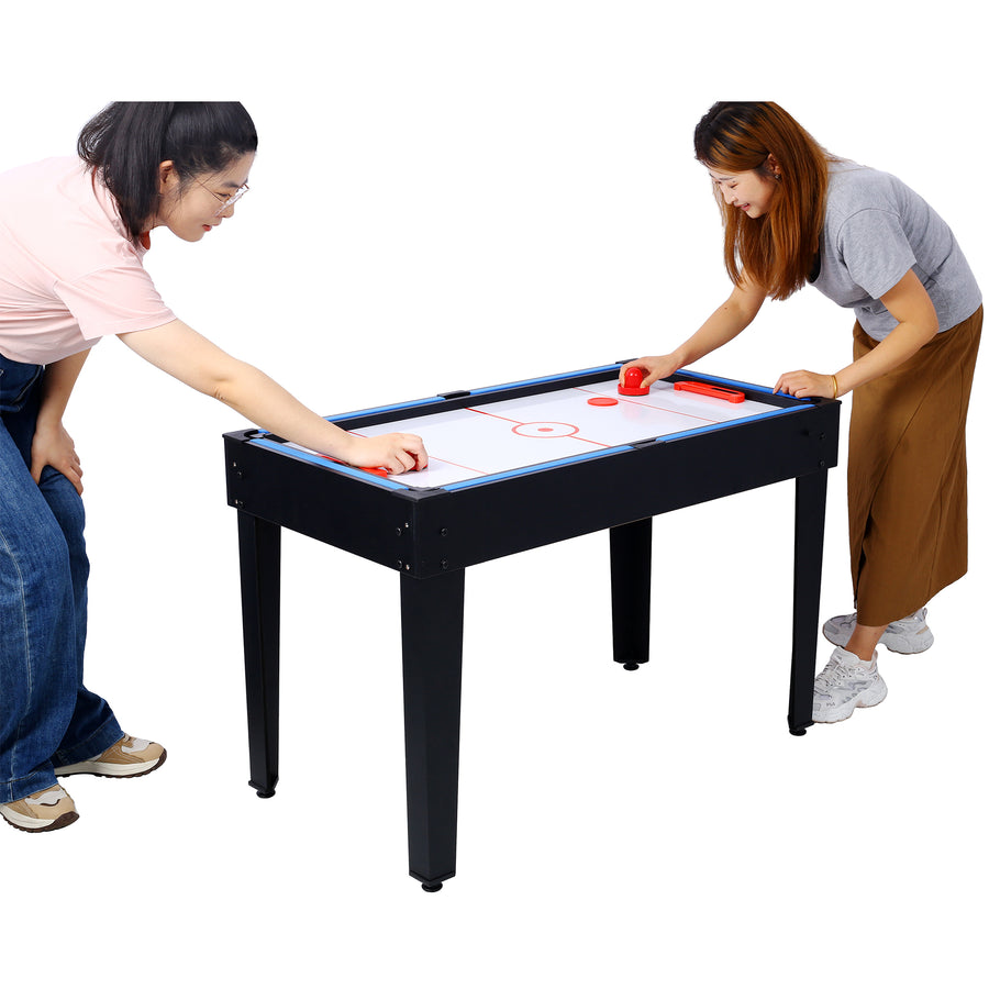 43'' 5-in-1 Multi Game Table for Adults Kids, SEGMART Upgraded Combination Game Table Set for Game Room, Home, Family, Pool Table with Basketball, Billiards, Ping Pong, Push Hockey, Foosball, Brown