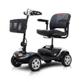 Segmart Mobility Scooter for Seniors, 20''W Armrest, Rear Suspension, Front Rear Light, 300lbs, Chrome