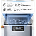 Ice Maker Machine, Portable Ice Cube Maker for Countertop, Self-Cleaning Function, Make 26 lbs Ice in 24 hrs, 9 Ice Cubes Ready in 15 Mins, with Ice Scoop & Basket, 3 Ice Cube Sizes for Home Coffee Bar