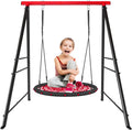 SEGMART Swing Stand A Frame Heavy Duty, Metal Swing Frame for Both Kids and Adults, Hold up to 880lbs, Swing Sets for Backyard Playground Indoor Outdoor Activities(Swing NOT Included)