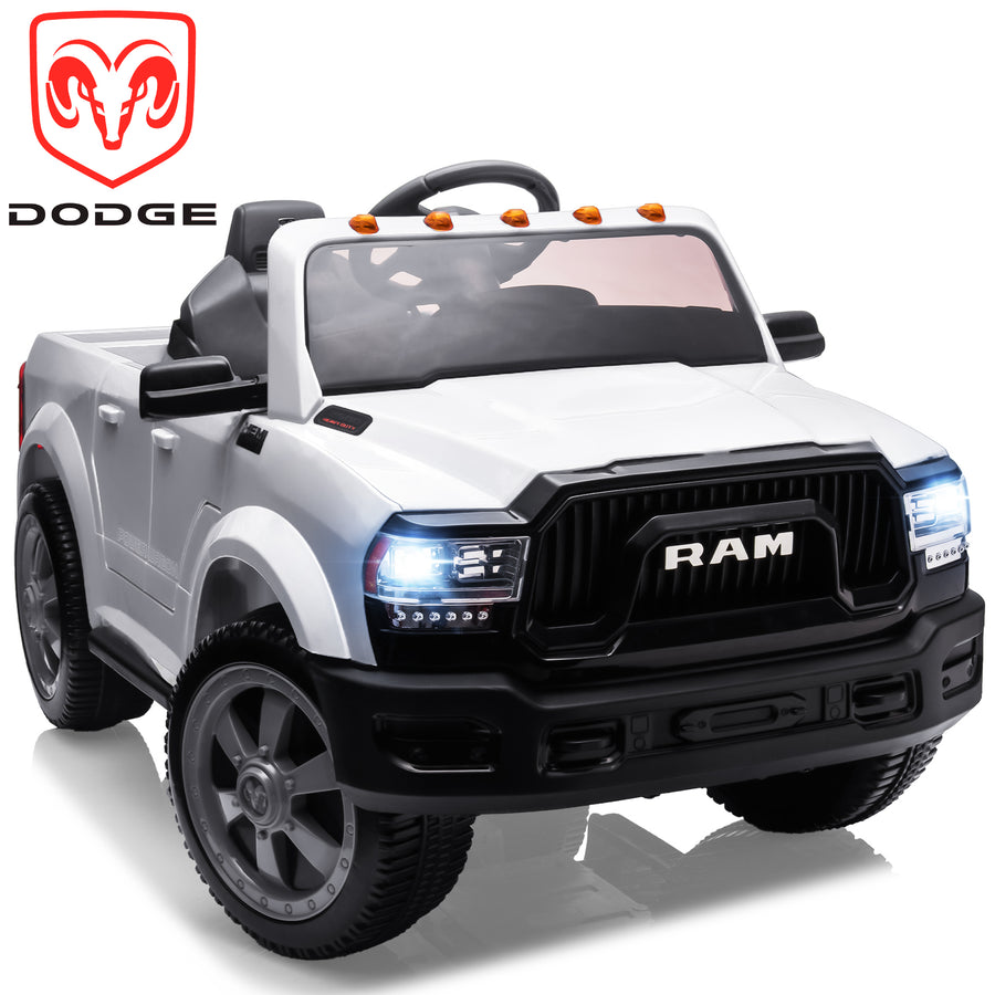 Licensed Toyota Tacoma Electric Ride on Vehicle for Kids, 12V Powered Ride on Car Toys with Remote Control, LED Lights, MP3 Player, Black