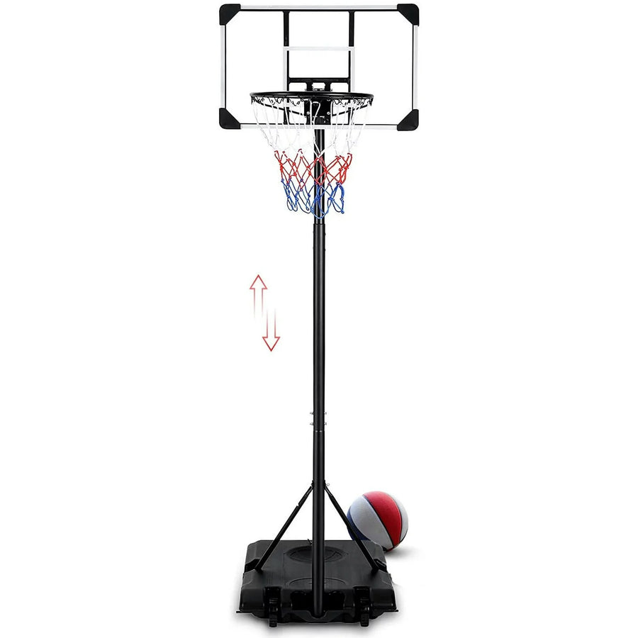 Basketball Hoops for Kids, SEGMART 6.88'-7.45' Adjustable Portable Basketball Hoop, Basketball Goal Outdoor Basketball Hoop with Backboard/Metal Stand, Indoor Outdoor Basketball Game Play Set,LLL4411