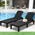 SEGMART Outdoor Lounge Chairs Set of 2, Adjustable Patio Chaise Lounges, Lounger Recliner for Poolside, Backyard, Porch, Quick Assembly, Easy Carrying, Waterproof, 330lb Capacity