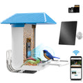 Bird Feeder with Camera, Smart Bird Feeder with Camera Solar Powered, AI Identify Bird Species Auto Capture Bird Videos & Instant Notifications, IP65 Weatherproof, Ideal Gift for Bird Lover