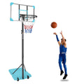 Basketball Hoops for Kids, SEGMART 7ft-8.5ft Adjustable Portable Basketball Hoop, Basketball Goal Outdoor Basketball Hoop Set for Junior Kids Teenagers Youth, Indoor Outdoor Basketball Game Play,L