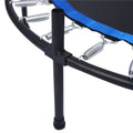 48" Small Trampolines for Workout, Blue Portable Kids Mini Trampoline with Safety Net, Durable and Safe Rebounder Trampoline for Kid Exercise & Play Indoor or Outdoor, L098