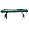 SEGMART Billiards Table - Portable Pool Table - Includes Full Set of Balls, 2 Cue Sticks, Chalk, and Felt Brush, Green