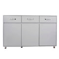 Storage Buffet Cabinet, 52'' X 15.7'' X 32'' Sideboard Buffet Storage Cabinet w/3 Storage Drawers and 3 Door Cabinets, Simple Sideboard Table with Steel Tube Legs for Dining Room, 176.4 lbs, S1373