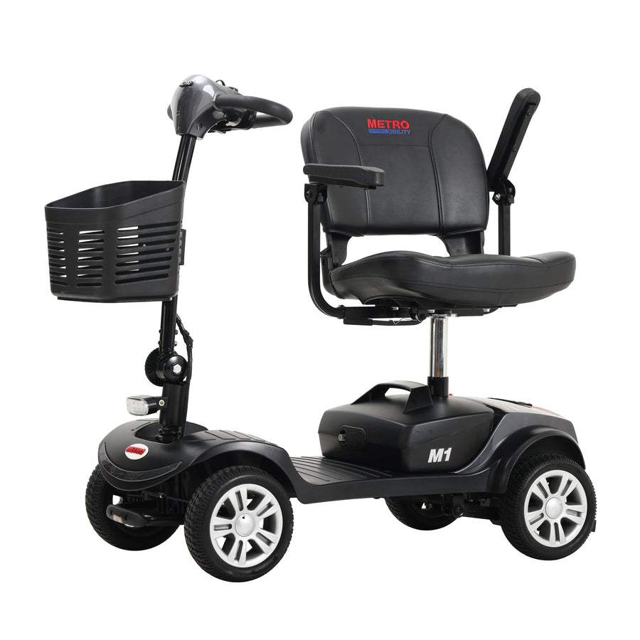 Segmart Mobility Scooter for Seniors, 20''W Armrest, Rear Suspension, Front Rear Light, 300lbs, Grey