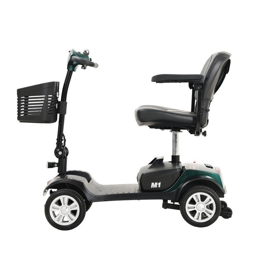 Segmart Mobility Scooter for Seniors, 20''W Armrest, Rear Suspension, Front Rear Light, 300lbs, Emerald