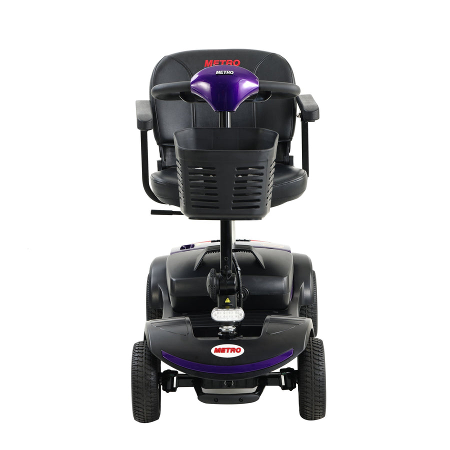Segmart Mobility Scooter for Seniors, 20''W Armrest, Rear Suspension, Front Rear Light, 300lbs, Purple