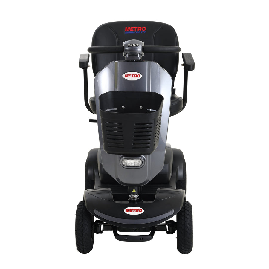 Segmart Mobility Scooter for Seniors, 20''W Armrest, Windshield, Rear Suspension, Front Rear Light, Cup Holder, USB Charging Port, Gift Flag, 300lbs, Blue