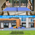 Segmart 6x3ft Portable Ping Pong Table Game Sets for Outdoor/Indoor, Foldable Mid-Size Home Use Tennis Table with Net, 2 Table Tennis Paddles and 3 Balls