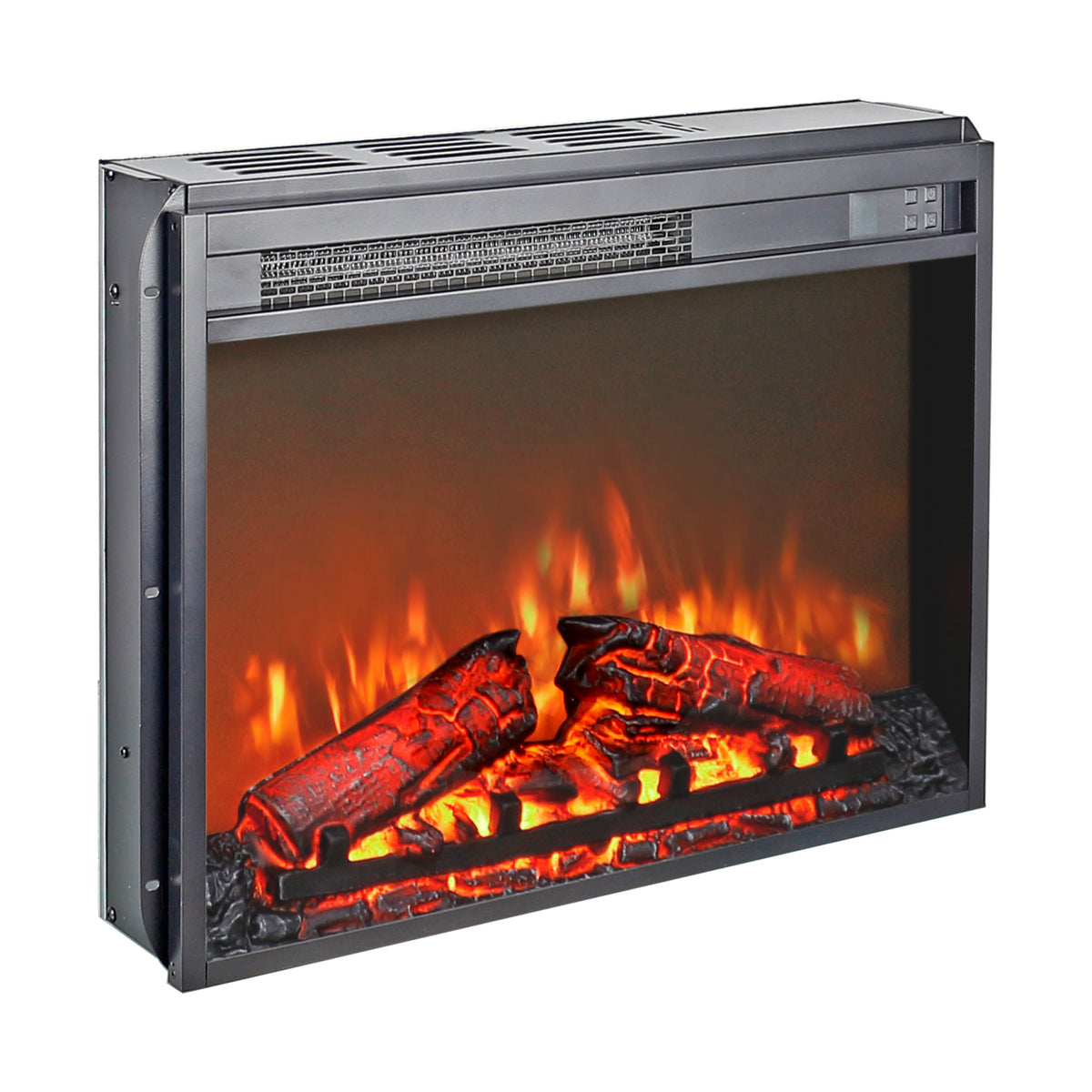 23-inch Electric Fireplace Inserts, 1400W Wall Recessed and