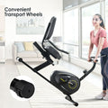 Indoor Recumbent Exercise Bike, 2022 Recumbent Exercise Bicycle w/8-Level Resistance, Comfortable Seat Cushion, Bluetooth Monitor, Professional Exercise Equipmen Bike for Gym Workout, 330lbs, S1510