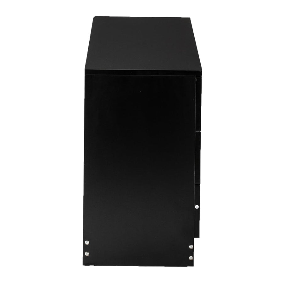 Black Wood Chest Cabinet, SEGMART 26'' x 13'' x 22'' Durable MDF Wood Chest Cabinet with Metal Handles, Simple Bedroom Furniture Chest of Drawers for Closet to Storing Clothes, Cosmetic, S7953