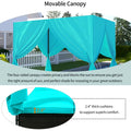 Patio Daybed, Outdoor Wicker Furniture Set with Four-Sided Canopy and Overhead Curtains, Outdoor Sofa Set w/Adjustable Seat for Patio Deck Poolside Garden Backyard
