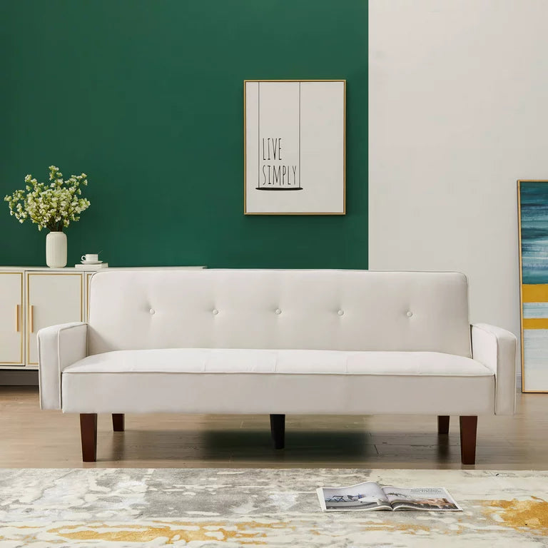 Segmart Sofa Bed with Pull Out Bed, Beige