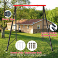 SEGMART Swing Stand A Frame Heavy Duty, Metal Swing Frame for Both Kids and Adults, Hold up to 880lbs, Swing Sets for Backyard Playground Indoor Outdoor Activities(Swing NOT Included)