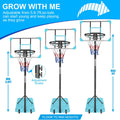 Basketball Hoops for Kids, SEGMART 7ft-8.5ft Adjustable Portable Basketball Hoop, Basketball Goal Outdoor Basketball Hoop Set for Junior Kids Teenagers Youth, Indoor Outdoor Basketball Game Play,L