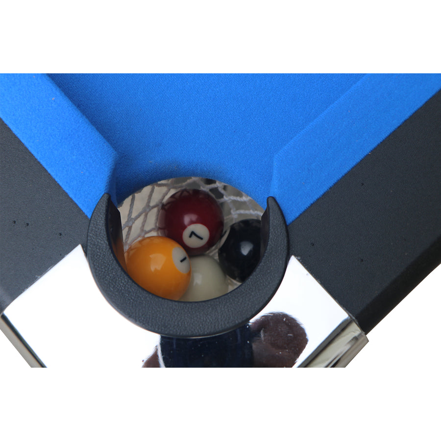 SEGMART Outdoor Folding Pool Tables, Billiard Tables Game Table, Indoor Entertainment Table, Children's Toys, Table Games, and All Accessories Included, Blue