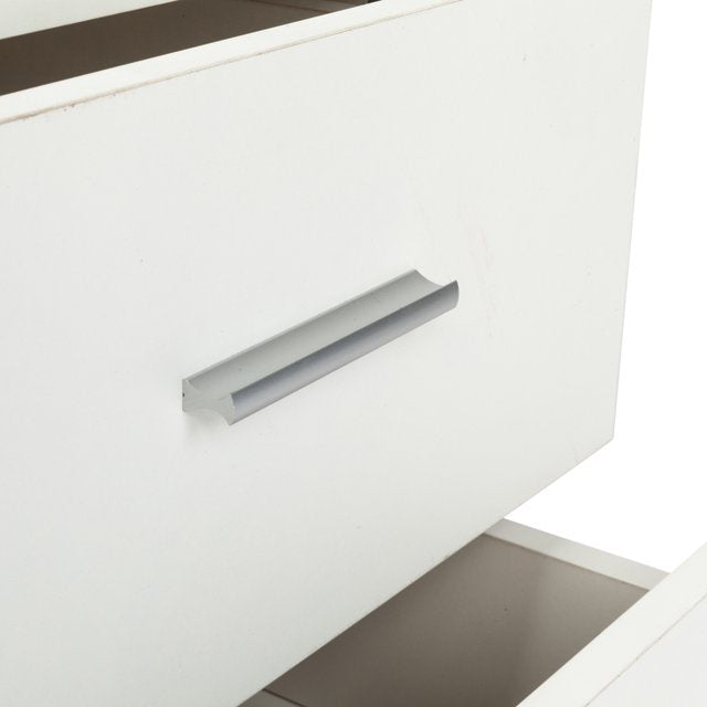 White Wood Chest Cabinet, SEGMART 16'' x 16'' x 16'' Durable MDF Wood Chest Cabinet with Metal Handles, Simple Bedroom Furniture Chest of Drawers for Closet to Storing Clothes, Cosmetic, S7973