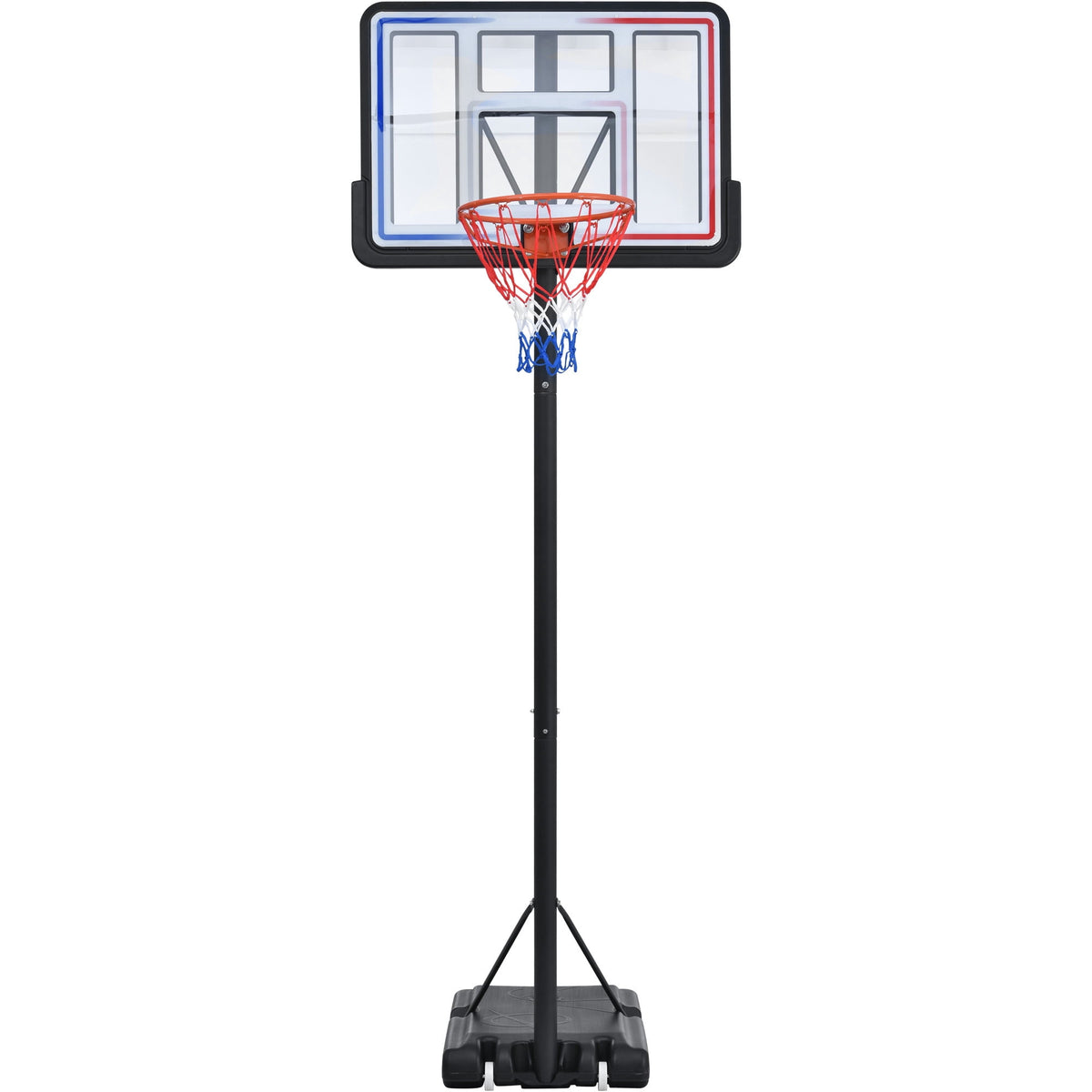 44 Inch Basketball Hoop for Kid, 4.810FT Height Adjustable Basketball SEGMART