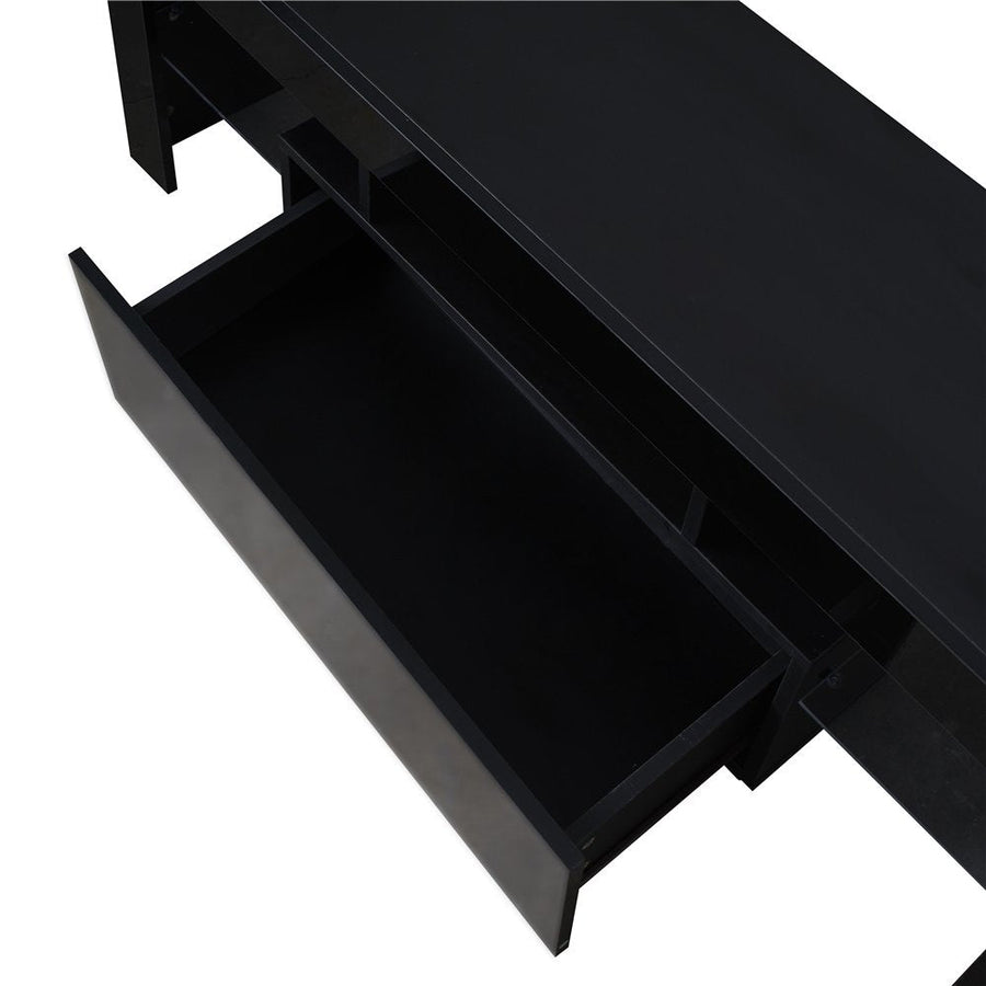 Segmart TV Stand Livingroom Furniture with LED Lights, Modern High Gloss Entertainment Center with 2 Storage Drawers and Open Shelves for Up to 70 Inch TVs, Television Stands Console Table, S9801