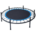 48" Small Trampolines for Workout, Blue Portable Kids Mini Trampoline with Safety Net, Durable and Safe Rebounder Trampoline for Kid Exercise & Play Indoor or Outdoor, L098