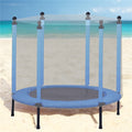 48" Small Trampolines for Workout, Blue Portable Kids Mini Trampoline with Safety Net, Durable and Safe Rebounder Trampoline for Kid Exercise & Play Indoor or Outdoor, L098