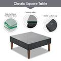 SEGMART 4 Pieces Outdoor Patio Furniture Set, All-Weather Sectional Wicker Sofa with Colorful Pillows & Table, Patio Conversation Set for Garden, Poolside, Porch