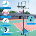 Basketball Hoops for Kids, SEGMART 7ft-8.5ft Adjustable Portable Basketball Hoop, Basketball Goal Outdoor Basketball Hoop Set for Junior Kids Teenagers Youth, Indoor Outdoor Basketball Game Play,L