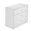 Segmart White Wood Chest Cabinet, 26" x 13" x 22" Durable MDF Wood Chest Cabinet with Metal Handles, Simple Bedroom Furniture Chest of Drawers for Closet to Storing Clothes, Cosmetic, S7933