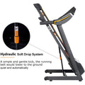 Clearance! Treadmills Exercise Equipment for Home, Smart Digital Folding Treadmill w/MP3 Audio Auxiliary Port, 14.8 KM/h Max Speed, 12 Preset Program, Electric Exercise Fitness Machine, 240lbs, S5649