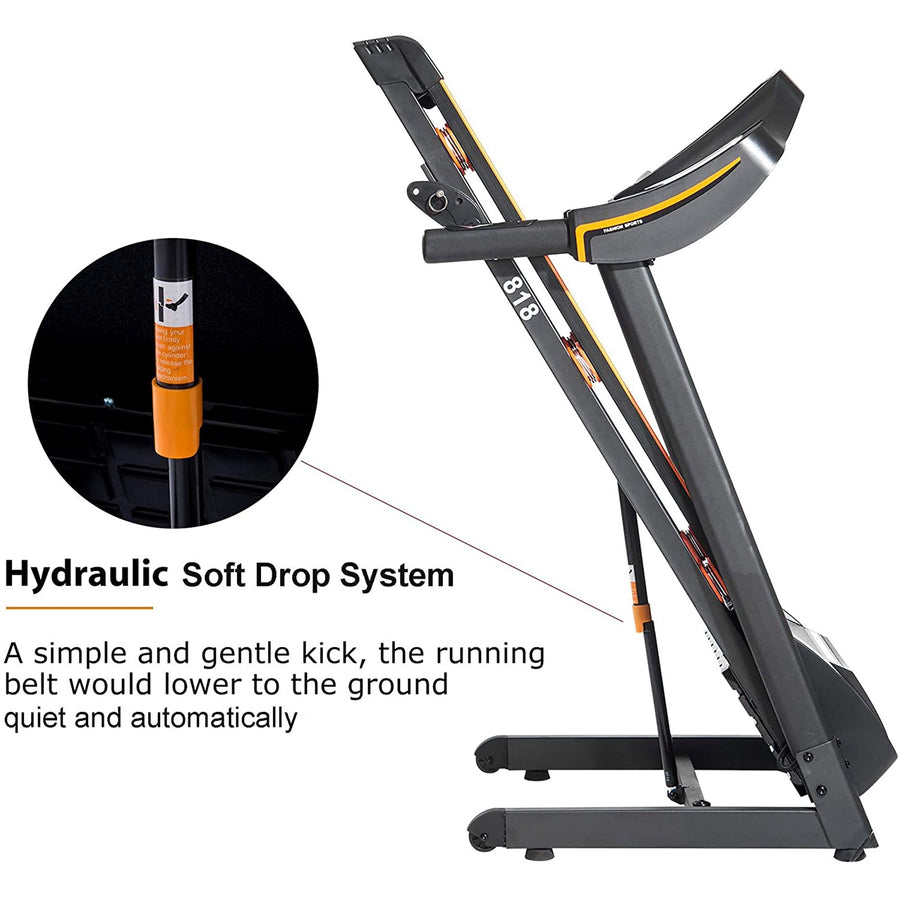 Clearance! Treadmills Exercise Equipment for Home, Smart Digital Folding Treadmill w/MP3 Audio Auxiliary Port, 14.8 KM/h Max Speed, 12 Preset Program, Electric Exercise Fitness Machine, 240lbs, S5649