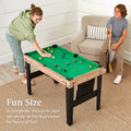 16-in-1 Multi Game Table for Home, Folding Combo Game Table Set with Ping Pong, Foosball, Basketball, Air Hockey for Game Room, Game Table with Archery, Chess, Checkers, Shuffleboard, Bowling