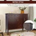 SEGMART Retro Console Table, Entryway Side Table Furniture with Adjustable Shelf, Farmhouse Buffet Sideboard Cabinet, Accent Storage Cabinet for Hallway Living Room Home Decor, B2064