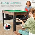 16-in-1 Multi Game Table for Home, Folding Combo Game Table Set with Ping Pong, Foosball, Basketball, Air Hockey for Game Room, Game Table with Archery, Chess, Checkers, Shuffleboard, Bowling
