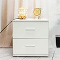 White Wood Chest Cabinet, SEGMART 16'' x 16'' x 16'' Durable MDF Wood Chest Cabinet with Metal Handles, Simple Bedroom Furniture Chest of Drawers for Closet to Storing Clothes, Cosmetic, S7973