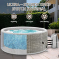 65" Inflatable Hot Tub, Segmart 3 to 5 Person Outdoor Hot Tub, Round Portable Home Spa with 100 Soothing AirJets, Lockable Cover, and Storage Bag, Max. 104°F