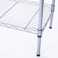 Segmart Epoxy Steel Wire 13.39"W x 29.13"D x 59.06"H 5-Shelf Freestanding Shelves, Silver Gray