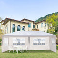 10' x 20' Outdoor Canopy Tent w/8 Removable Sidewalls, Upgraded Gazebo Tent with Two Doors, Heavy Duty Wedding Party Tent with Sturdy Tube Steel, Waterproof Sun Shelter Canopy for Beach, S645