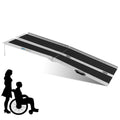Segmart 8FT Wheelchair Ramp for Steps, Portable Non-Skid Aluminum Mobility Scooter Ramp for Home Doorways, Folding Scooter Ramp for Car, Doorways, Curbs, Stairs, 600 Lbs, Black
