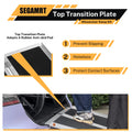 Segmart Wheelchair Ramp 7FT, 600lbs Wide 28.3'' Aluminum Portable Foldable Handicap Ramp for Home Threshold Doorways, Folding Steps Ramp for Curb Vehicle Entry Mobility Scooter Vans SUV, Black